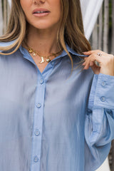 Ellody Shirt - Sheer Blue - The Self Styler