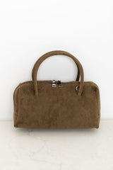 Tory Mini Suede Crossbody Bag - Olive - The Self Styler