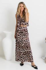 Reef Maxi Skirt - Leopard Print - The Self Styler