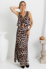 Reef Maxi Skirt - Leopard Print - The Self Styler
