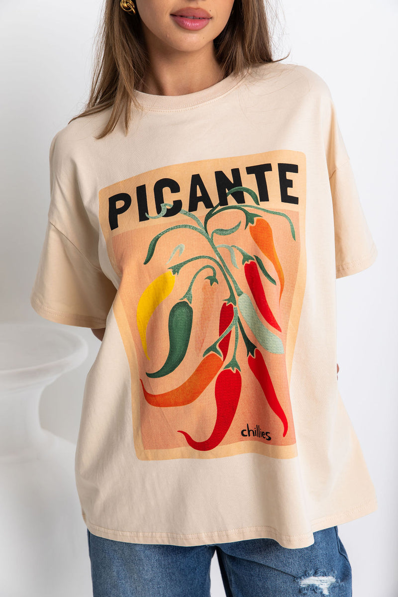Picante Relaxed-Fit Graphic Tee - The Self Styler
