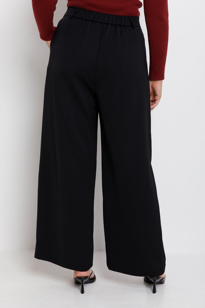 Rae Wide-Leg Pants - Black - The Self Styler
