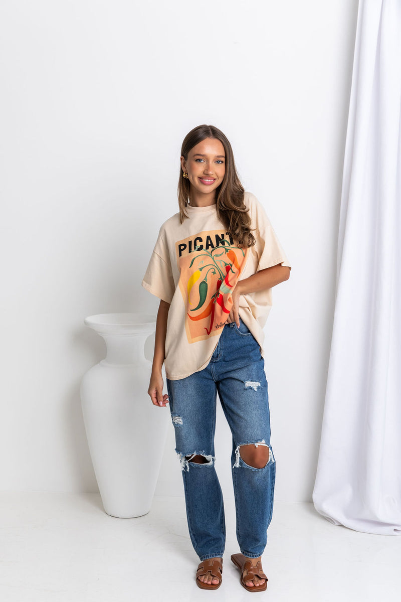 Picante Relaxed-Fit Graphic Tee - The Self Styler