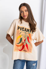 Picante Relaxed-Fit Graphic Tee - The Self Styler
