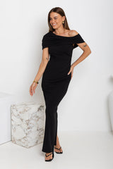 Carrie Maxi Dress - Black - The Self Styler