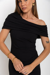 Carrie Maxi Dress - Black - The Self Styler