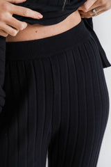 Amari Knit Pant - Black - The Self Styler