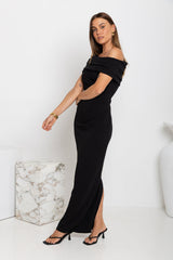 Carrie Maxi Dress - Black - The Self Styler