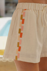 Alba Linen Shorts - Sand - The Self Styler