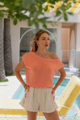 Alba Linen Shorts - Sand - The Self Styler