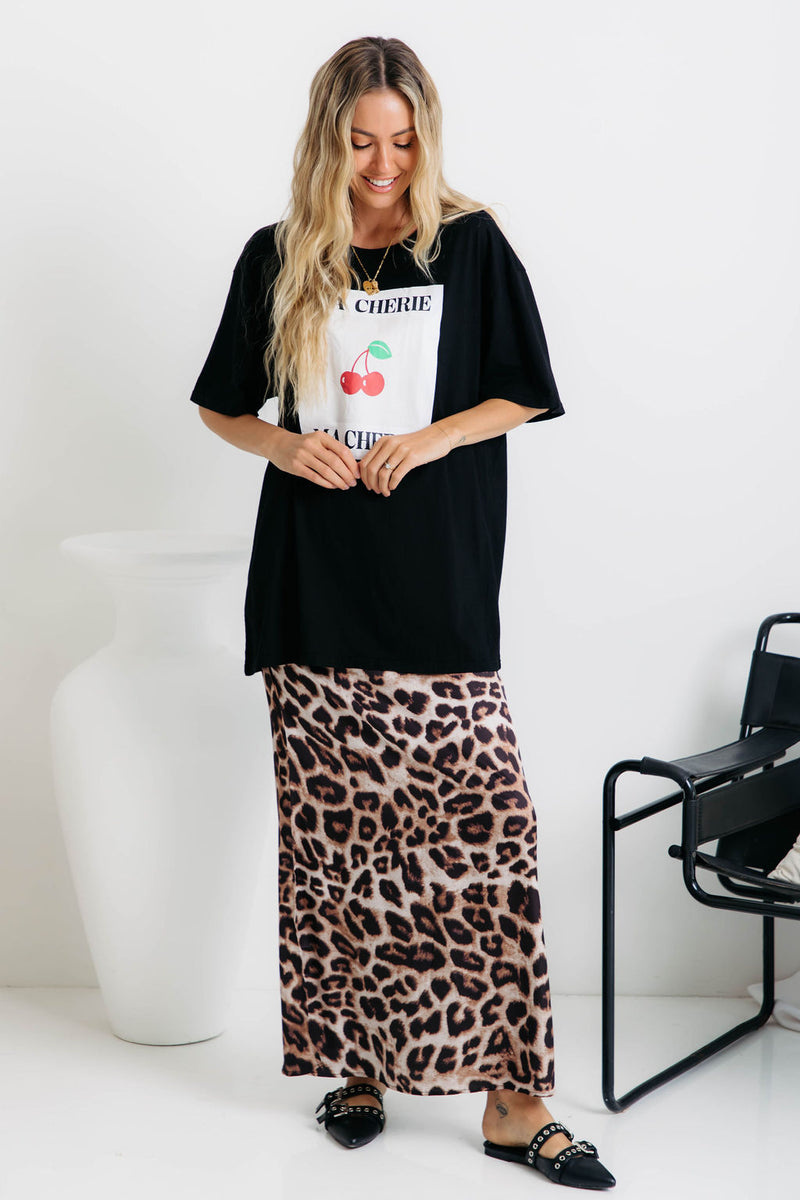 Reef Maxi Skirt - Leopard Print - The Self Styler