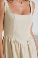 Kiara Midi Dress - Sand - The Self Styler