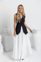 Stassi Maxi Skirt - White - The Self Styler
