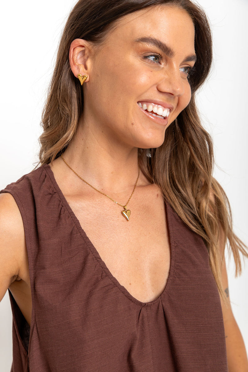 Noa Swing Dress - Chocolate - The Self Styler