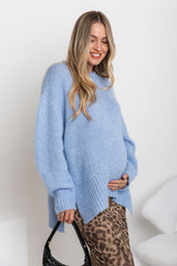Charlie Knit Jumper - Blue Marle - The Self Styler