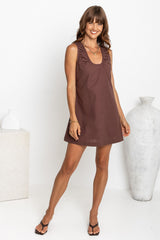 Tia Dress - Chocolate - The Self Styler