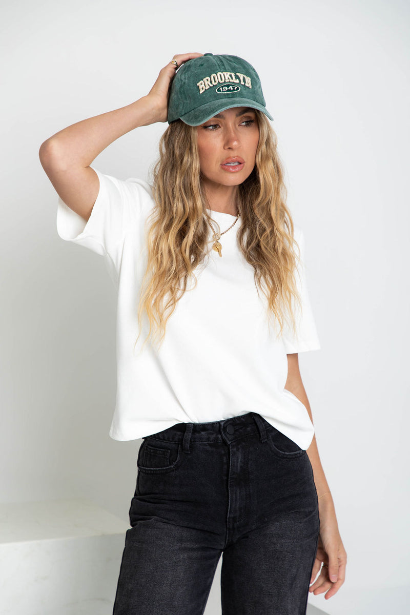 Brooklyn Cap - Green Wash - The Self Styler