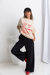 Tahlia Linen Pants - Black - The Self Styler