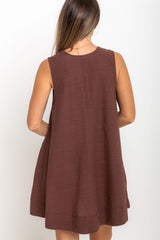 Noa Swing Dress - Chocolate - The Self Styler