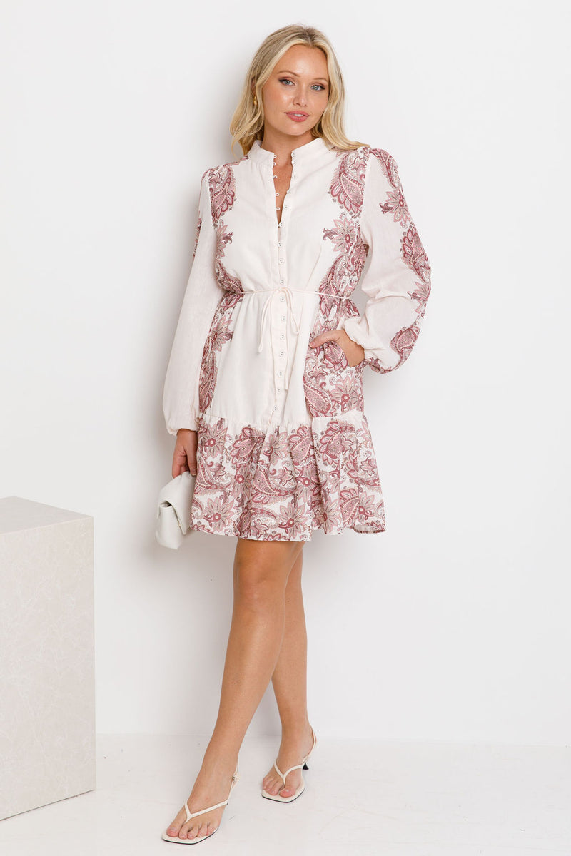 Evie Dress - Paisley Print - The Self Styler