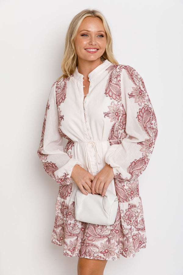 Evie Dress - Paisley Print - The Self Styler