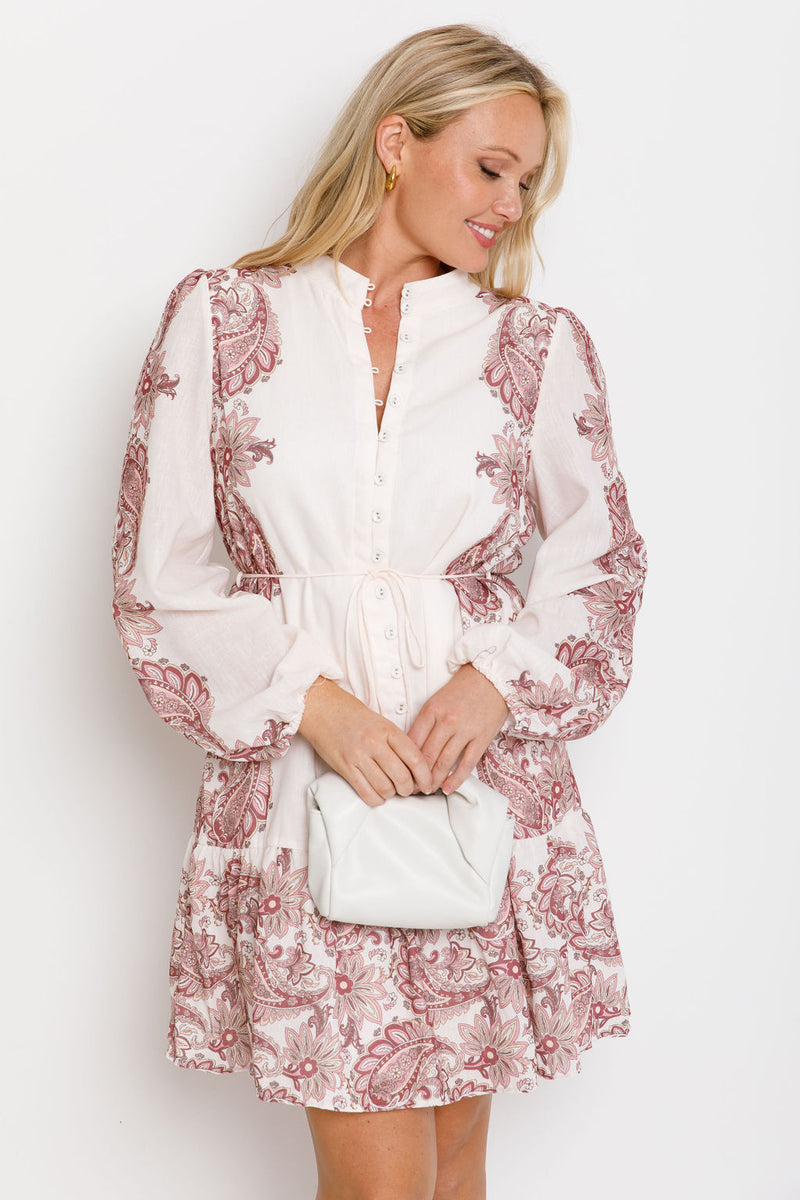 Evie Dress - Paisley Print - The Self Styler