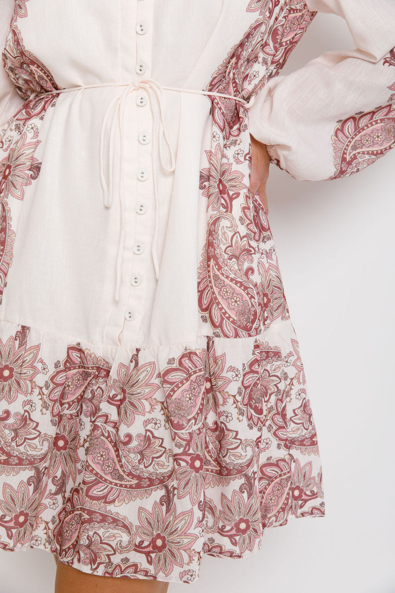 Evie Dress - Paisley Print - The Self Styler