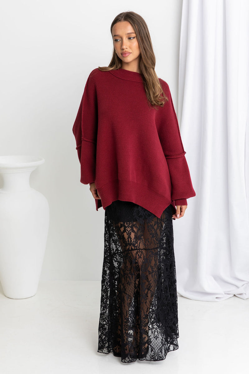 Zahra Lace Skirt - Black - The Self Styler