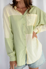 Venice Colour-Block Shirt - Citrus Lime - The Self Styler