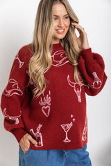 Tennessee Knit - Burgundy - The Self Styler