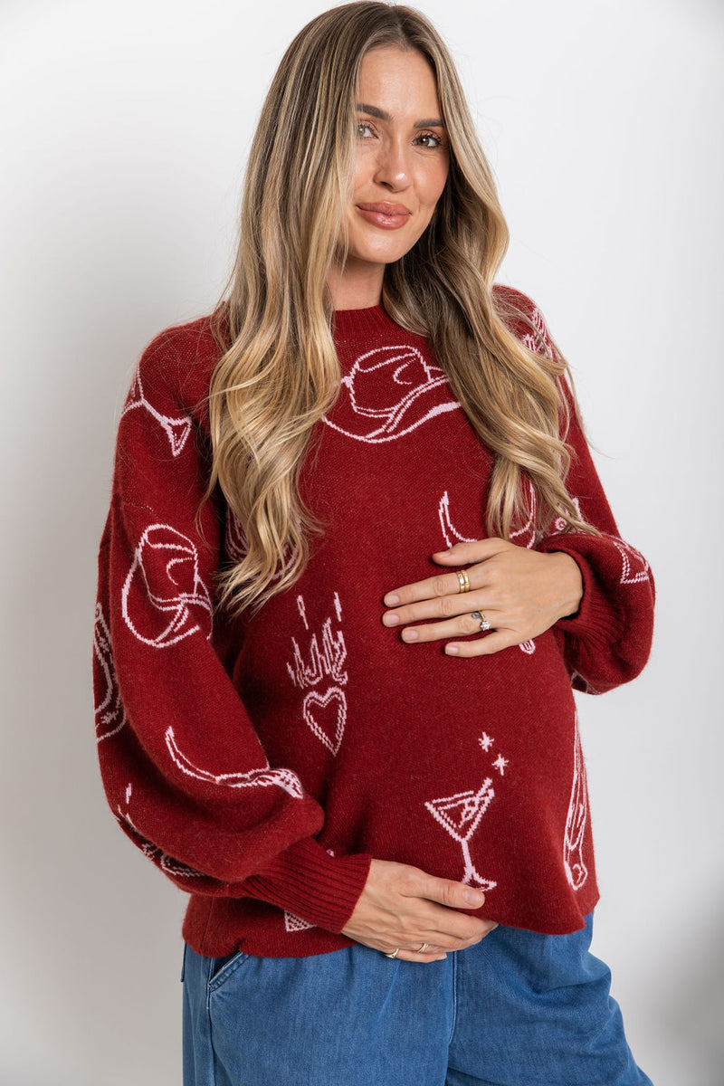 Tennessee Knit - Burgundy - The Self Styler