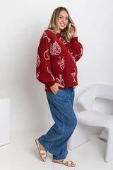 Tennessee Knit - Burgundy - The Self Styler