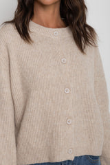 Hazel Knit Cardi - Oatmeal - The Self Styler
