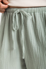 Zulu Cotton Pants - Sage Green - The Self Styler