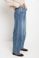 Cody Barrel Denim Jeans - Mid Blue Wash - The Self Styler