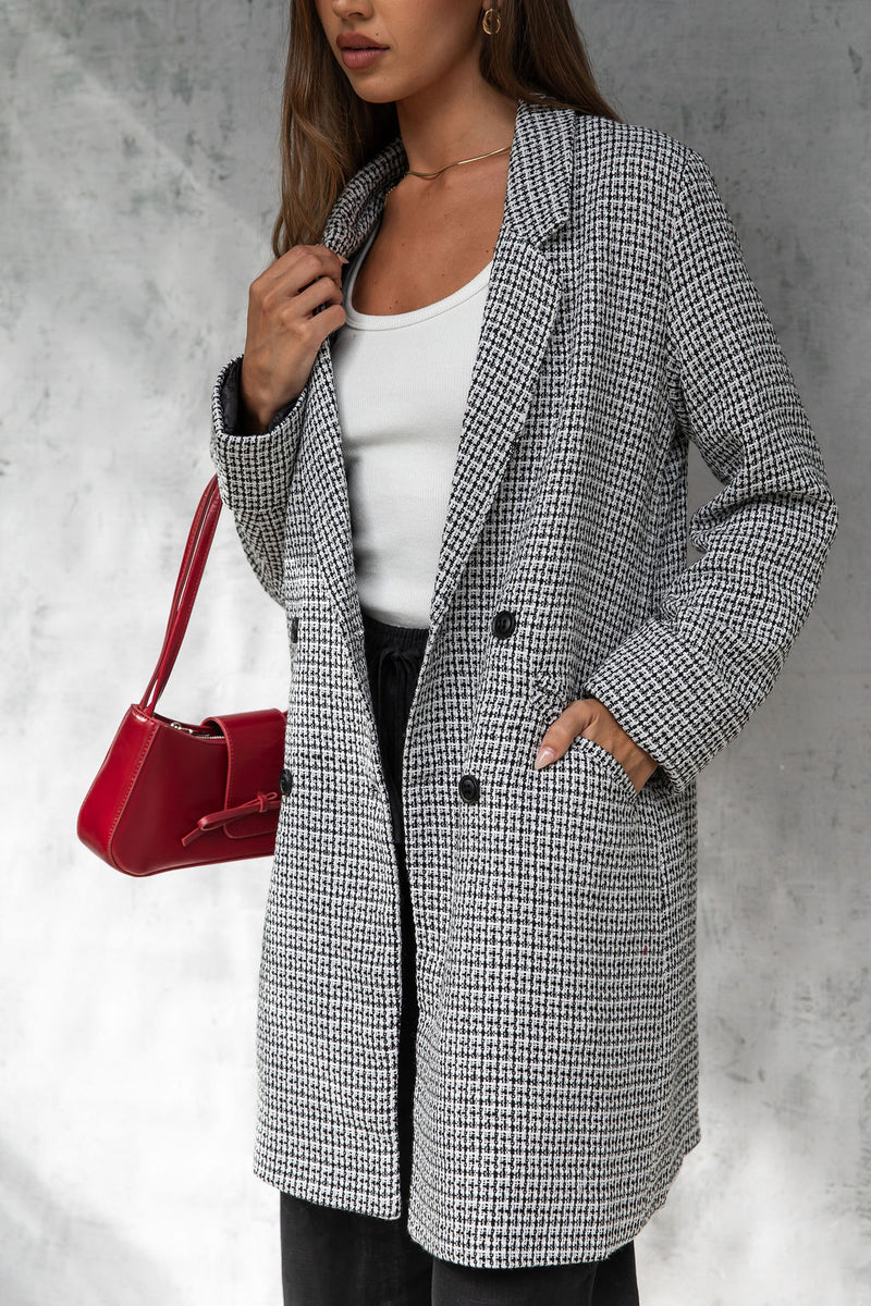 Valentina Coat - Black and White - The Self Styler