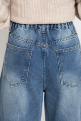 Cody Barrel Denim Jeans - Mid Blue Wash - The Self Styler