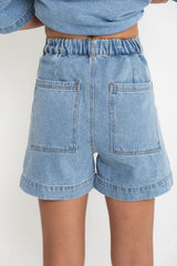 Byron Denim Shorts - Mid Wash - The Self Styler