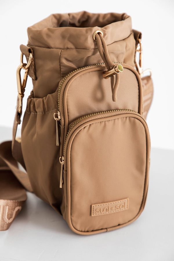 Noah Water Bottle Bag - Tan - Suni and Sol
