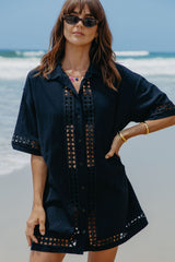 Sophie Relaxed-Fit Dress - Black - The Self Styler