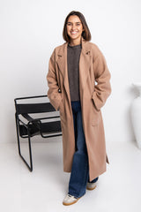 Callie Oversized Coat - Caramel - The Self Styler