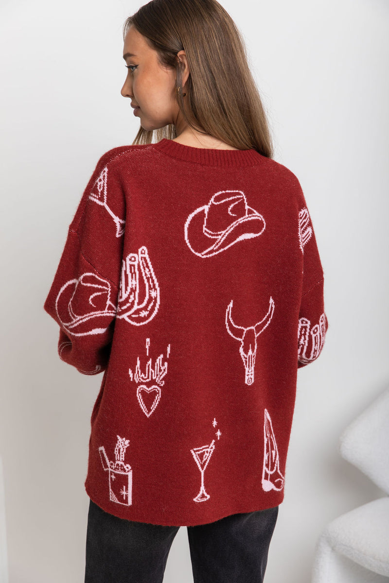 Tennessee Knit - Burgundy - The Self Styler