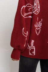 Tennessee Knit - Burgundy - The Self Styler