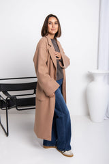 Callie Oversized Coat - Caramel - The Self Styler
