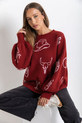 Tennessee Knit - Burgundy - The Self Styler