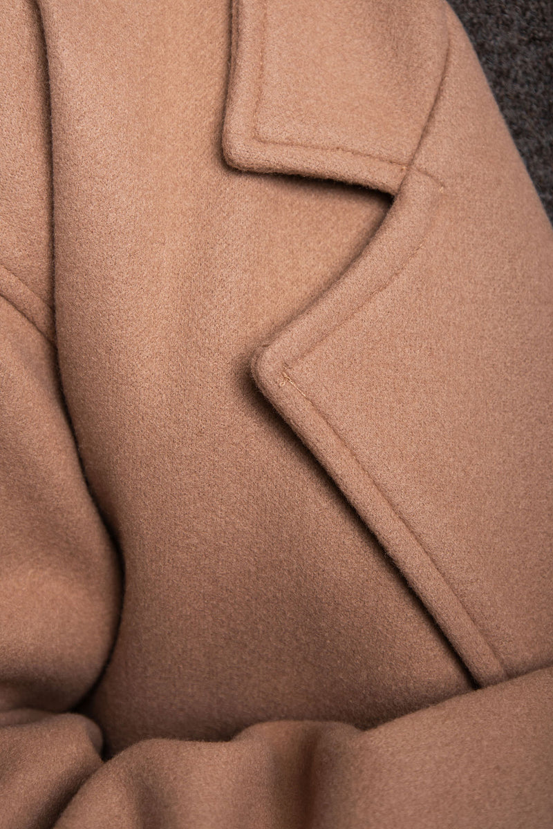 Callie Oversized Coat - Caramel - The Self Styler