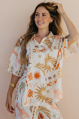 Ella Shirt - Palmira Print - The Self Styler
