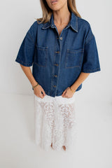 Dylan Denim Shirt - Dark Wash - The Self Styler - The Self Styler