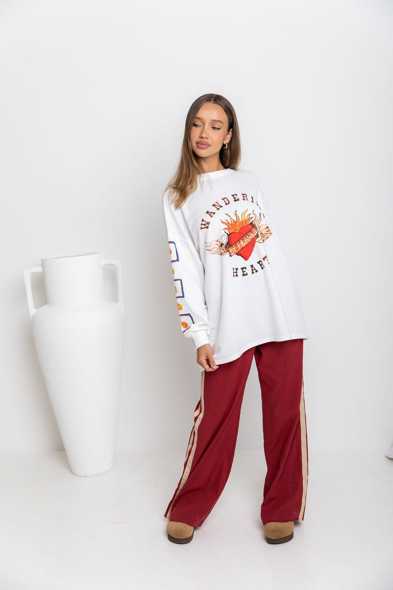 Felix Racer Pant - Burgundy
