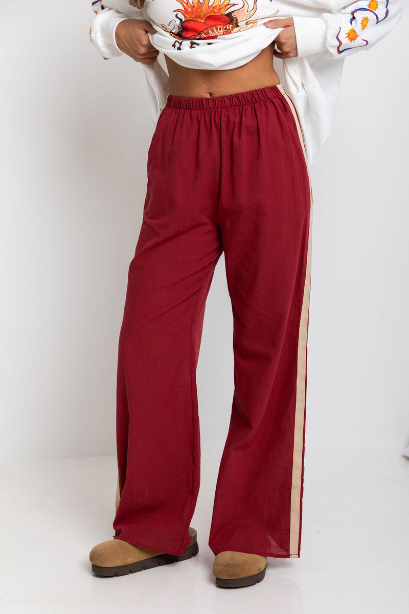 Felix Pant - Burgundy - The Self Styler